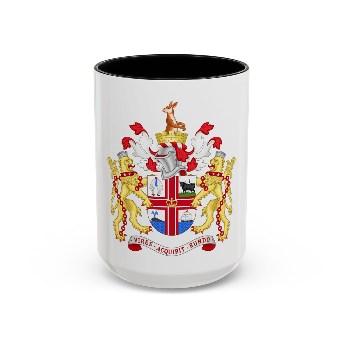 Coat of Arms Melbourne Australia - Accent Coffee Mug