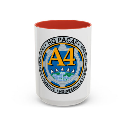 HQ PACAF A4 (U.S. Air Force) Accent Coffee Mug