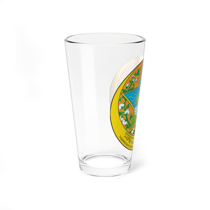 The coat of arms of the Tajik SSR 04.1929-24.02.1931 (Tajikistan) (Coat of Arms) Pint Glass 16oz