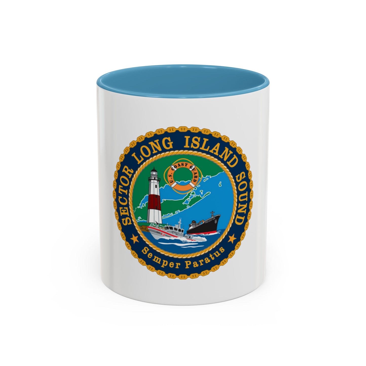 USCG Sector Long Island Sound (U.S. Coast Guard) Accent Coffee Mug