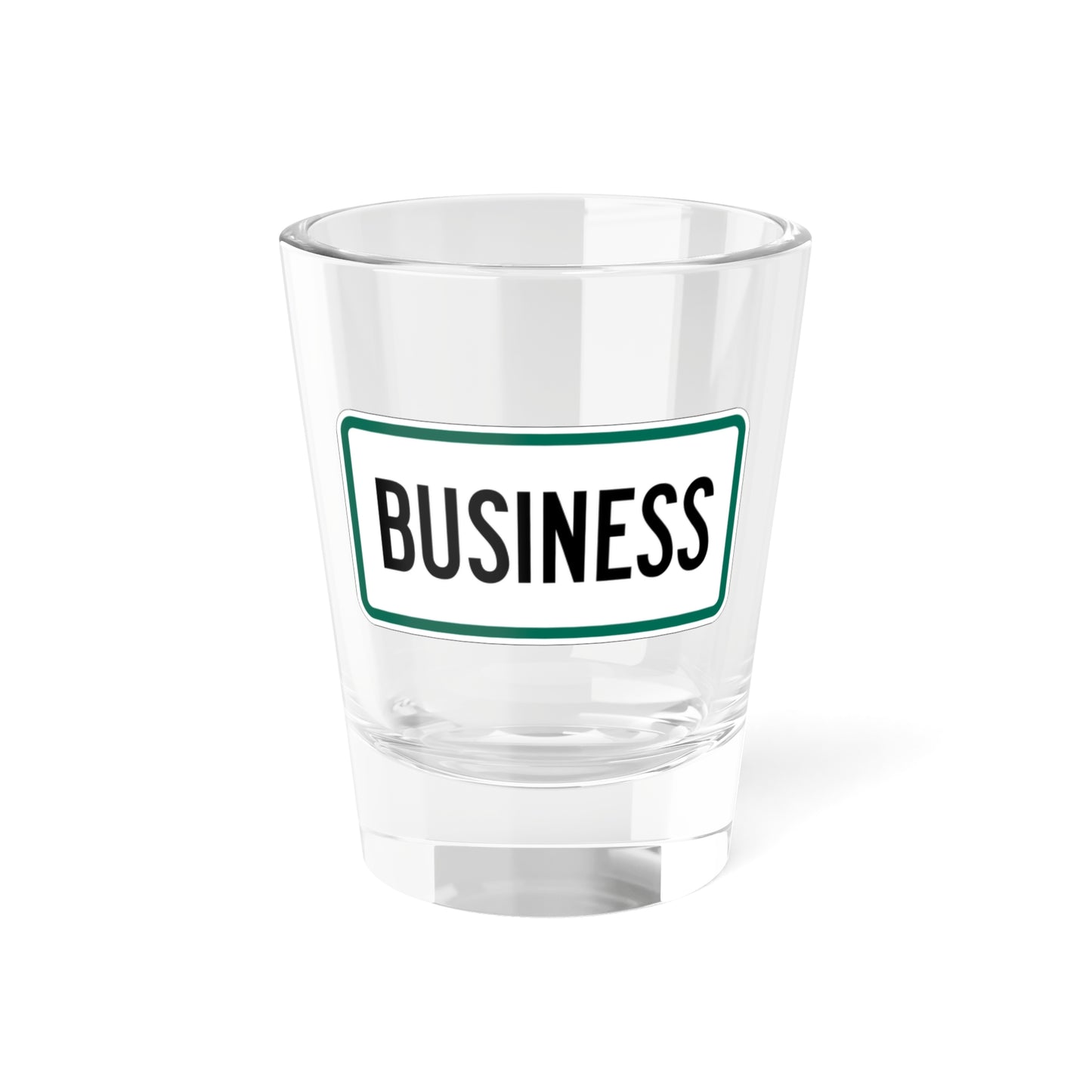 Business plate South Dakota (South Dakota) (Road Sign) Shot Glass 1.5oz