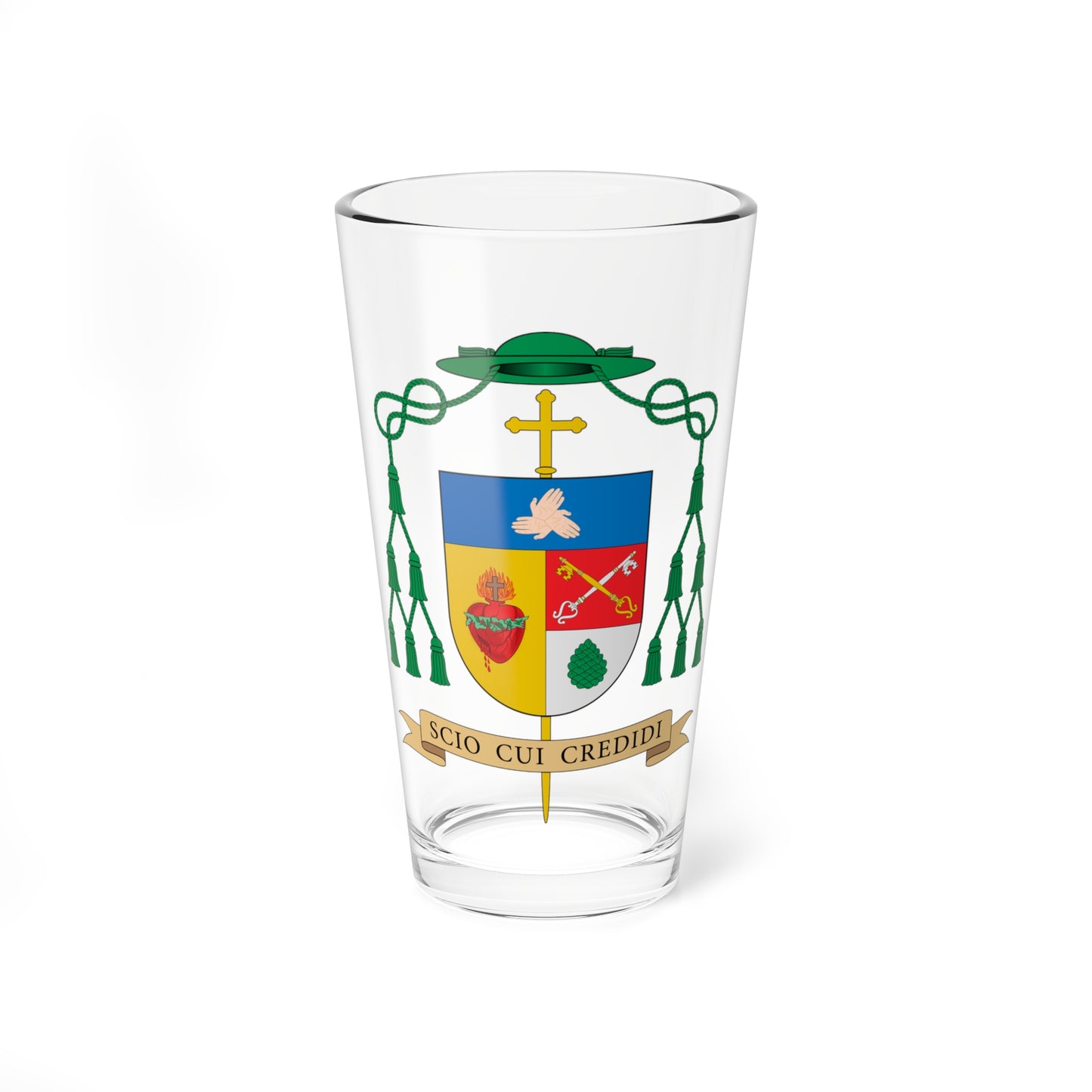 Escudo de Jesús Rico García (Spain) (Coat of Arms) Pint Glass 16oz