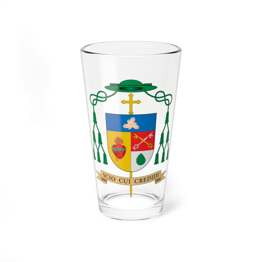 Escudo de Jesús Rico García (Spain) (Coat of Arms) Pint Glass 16oz