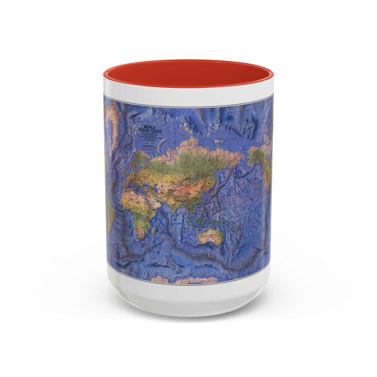 World Ocean Floor (1981) (Map) Accent Coffee Mug