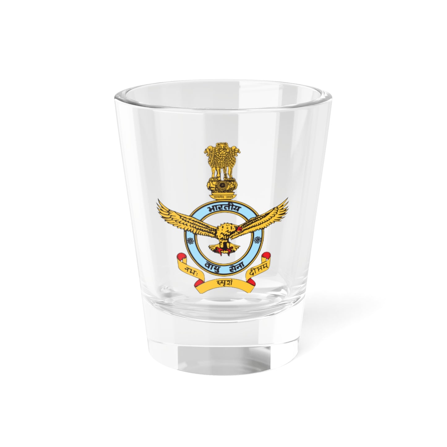 IAFemblem (India) (Coat of Arms) Shot Glass 1.5oz