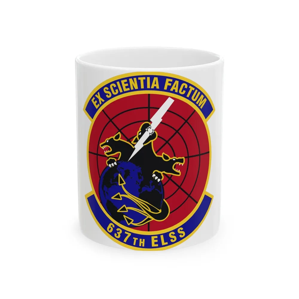 637th Electronic Systems Squadron (U.S. Air Force) White Coffee Mug-11oz-Go Mug Yourself