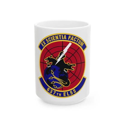 637th Electronic Systems Squadron (U.S. Air Force) White Coffee Mug-15oz-Go Mug Yourself