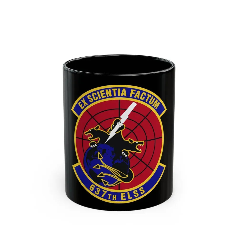 637th Electronic Systems Squadron (U.S. Air Force) Black Coffee Mug 11oz - Go Mug Yourself