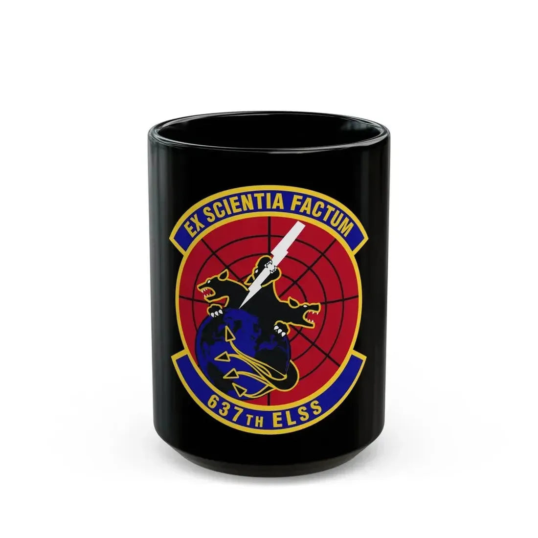 637th Electronic Systems Squadron (U.S. Air Force) Black Coffee Mug - Go Mug Yourself