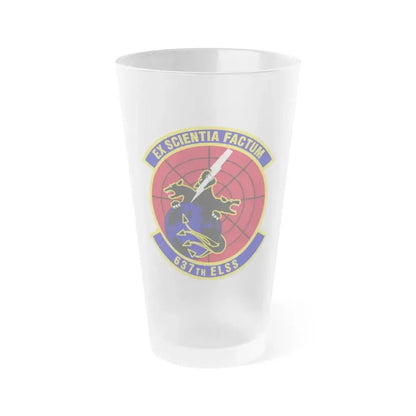 637th Electronic Systems Squadron (U.S. Air Force) Frosted Pint Glass 16oz 16oz Frosted - Go Mug Yourself
