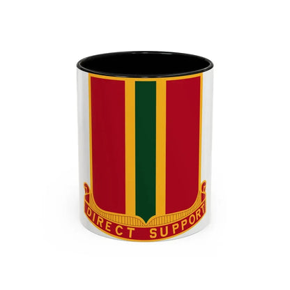 637th Field Artillery Battalion (U.S. Army) Accent Coffee Mug 11oz Black - Go Mug Yourself