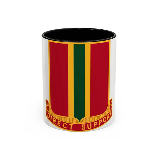 637th Field Artillery Battalion (U.S. Army) Accent Coffee Mug 11oz Black - Go Mug Yourself