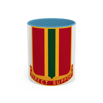 637th Field Artillery Battalion (U.S. Army) Accent Coffee Mug 11oz Light Blue - Go Mug Yourself