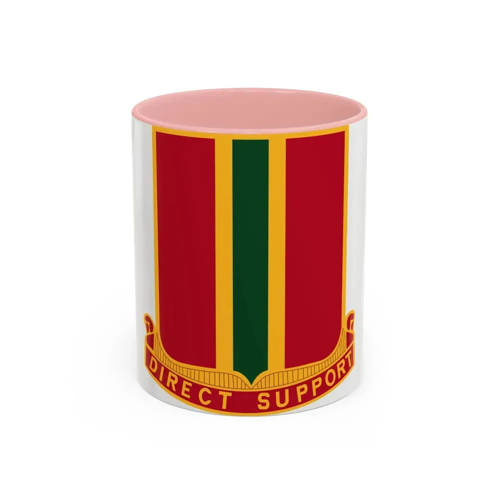637th Field Artillery Battalion (U.S. Army) Accent Coffee Mug 11oz Pink - Go Mug Yourself