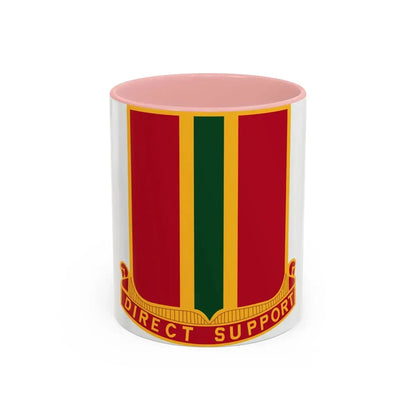 637th Field Artillery Battalion (U.S. Army) Accent Coffee Mug 11oz Pink - Go Mug Yourself