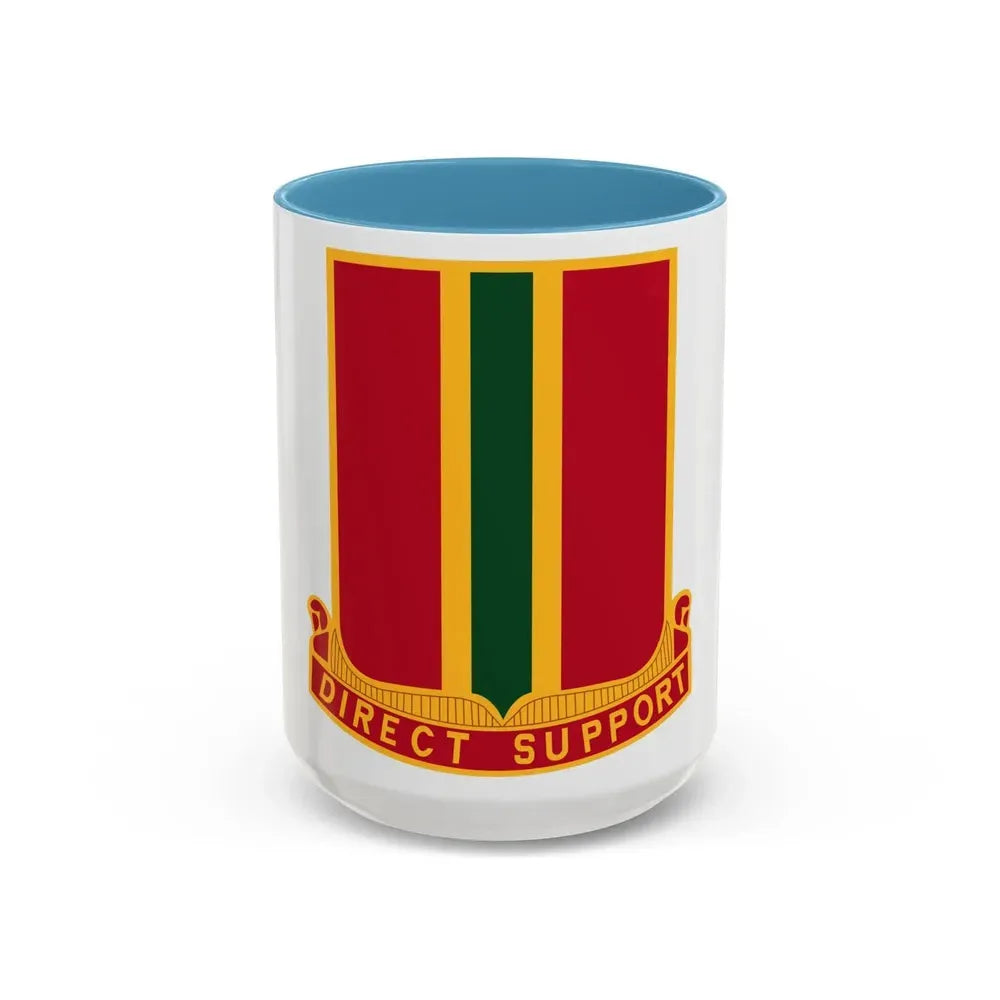637th Field Artillery Battalion (U.S. Army) Accent Coffee Mug 15oz Light Blue - Go Mug Yourself