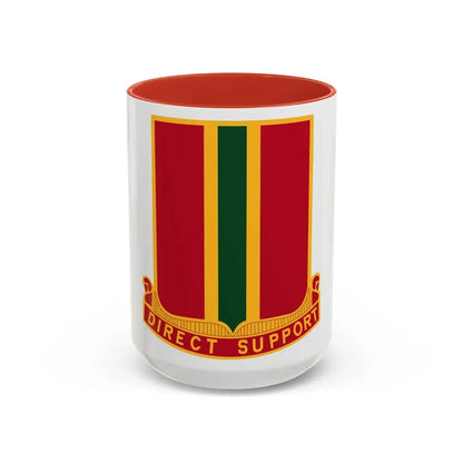 637th Field Artillery Battalion (U.S. Army) Accent Coffee Mug 15oz Red - Go Mug Yourself
