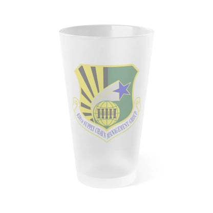 638 Supply Chain Management Group AFMC (U.S. Air Force) Frosted Pint Glass 16oz-16oz-Frosted-Go Mug Yourself