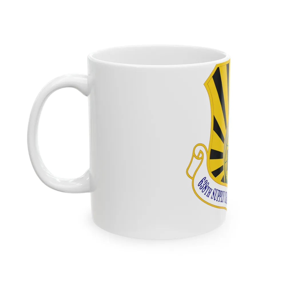 638 Supply Chain Management Group AFMC (U.S. Air Force) White Coffee Mug-Go Mug Yourself