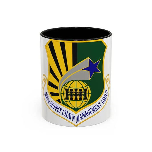 638 Supply Chain Management Group AFMC (U.S. Air Force) Accent Coffee Mug 11oz Black - Go Mug Yourself