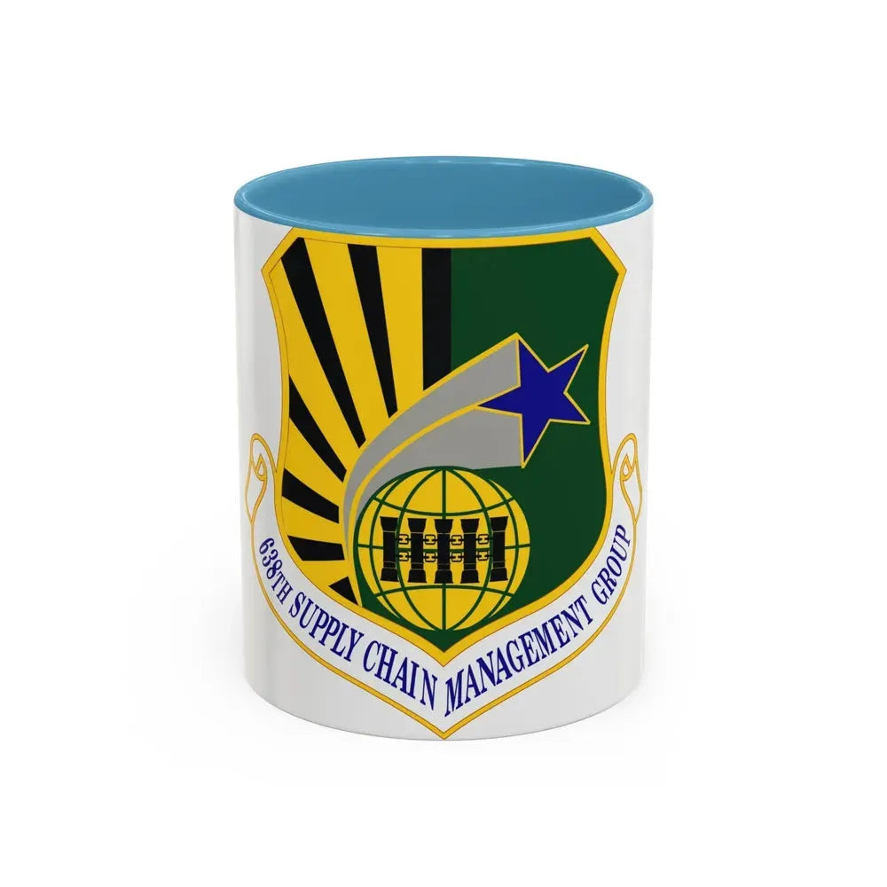 638 Supply Chain Management Group AFMC (U.S. Air Force) Accent Coffee Mug 11oz Light Blue - Go Mug Yourself