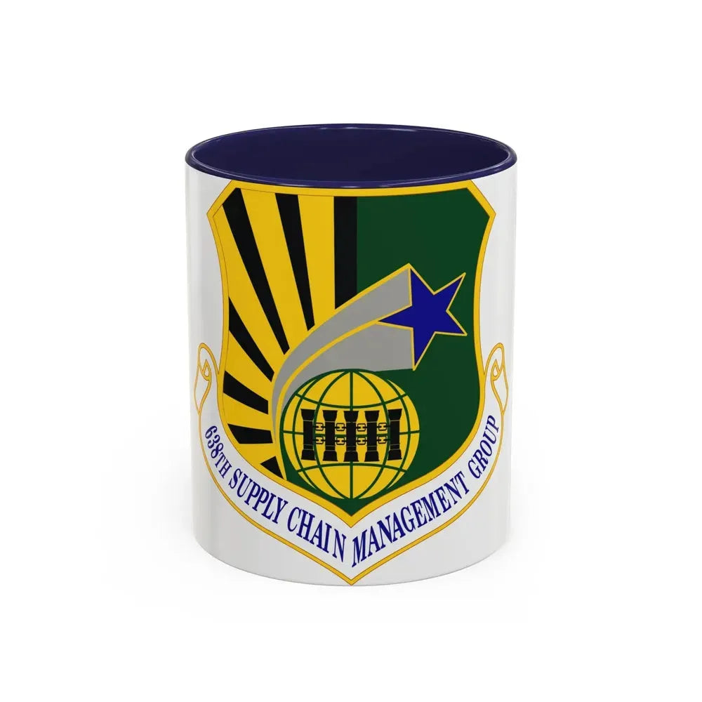 638 Supply Chain Management Group AFMC (U.S. Air Force) Accent Coffee Mug 11oz Navy - Go Mug Yourself