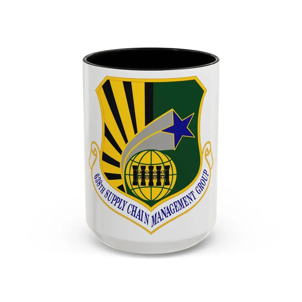 638 Supply Chain Management Group AFMC (U.S. Air Force) Accent Coffee Mug 15oz Black - Go Mug Yourself