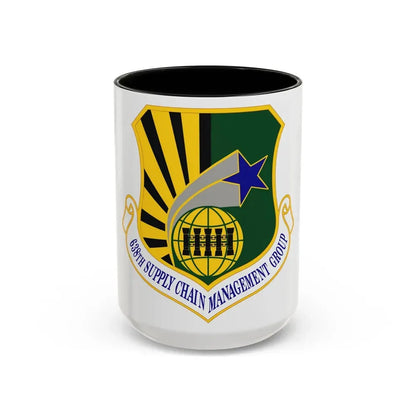 638 Supply Chain Management Group AFMC (U.S. Air Force) Accent Coffee Mug 15oz Black - Go Mug Yourself