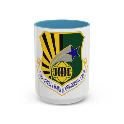 638 Supply Chain Management Group AFMC (U.S. Air Force) Accent Coffee Mug 15oz Light Blue - Go Mug Yourself