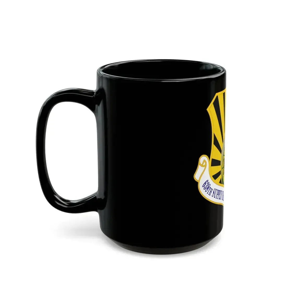 638 Supply Chain Management Group AFMC (U.S. Air Force) Black Coffee Mug - Go Mug Yourself