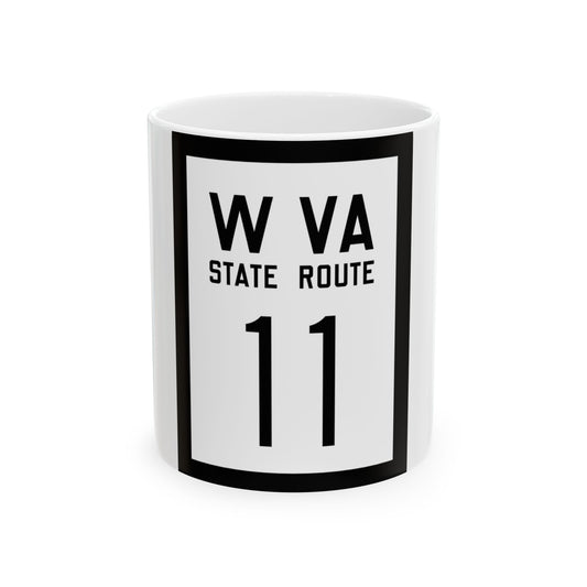 WV-11 1922 (Virginia) (Road Sign) White Coffee Mug-11oz-Go Mug Yourself