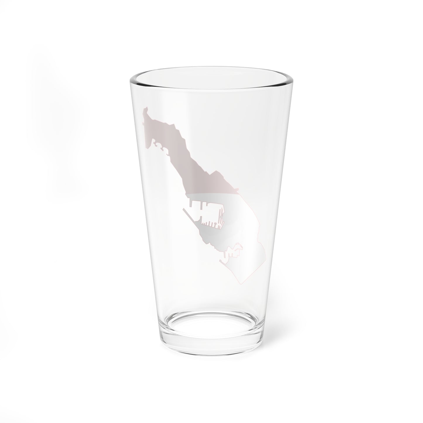 Flag map of Monaco (Monaco) Pint Glass 16oz