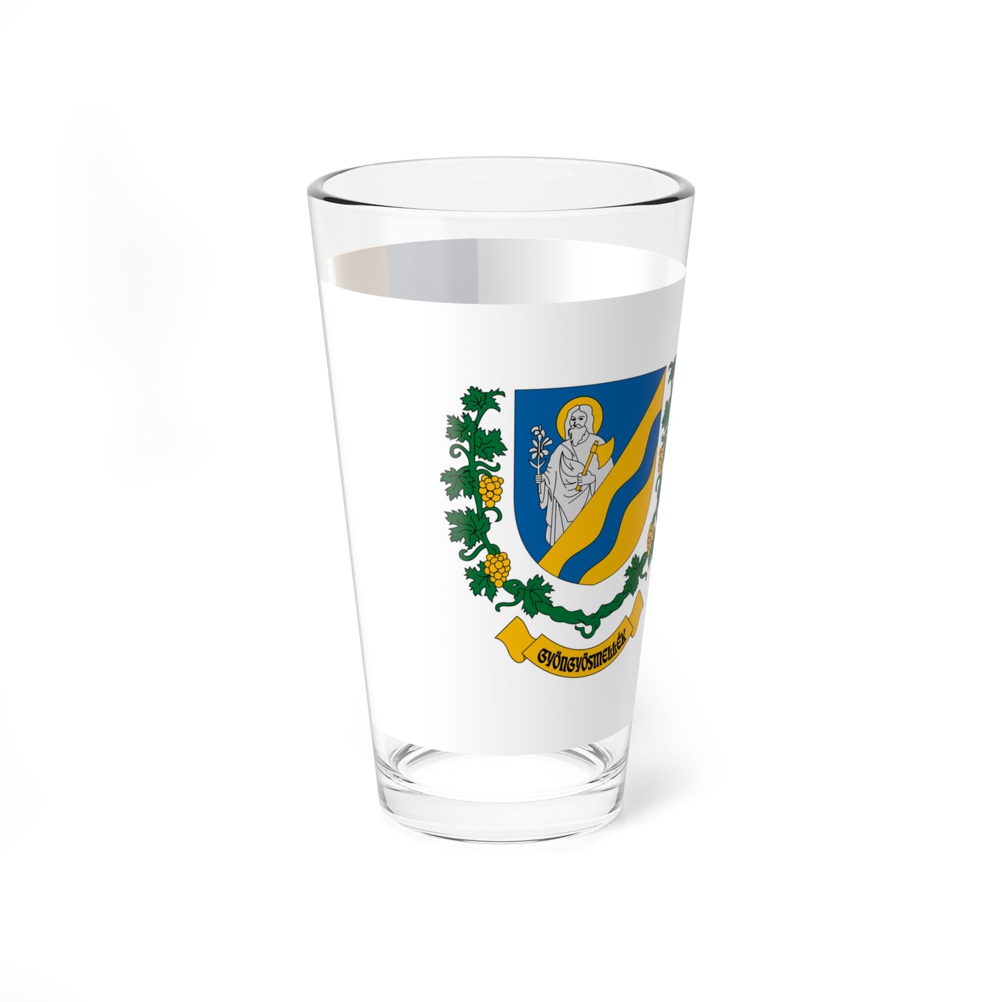 Flag of Gyongyosmellek (Hungary) Pint Glass 16oz