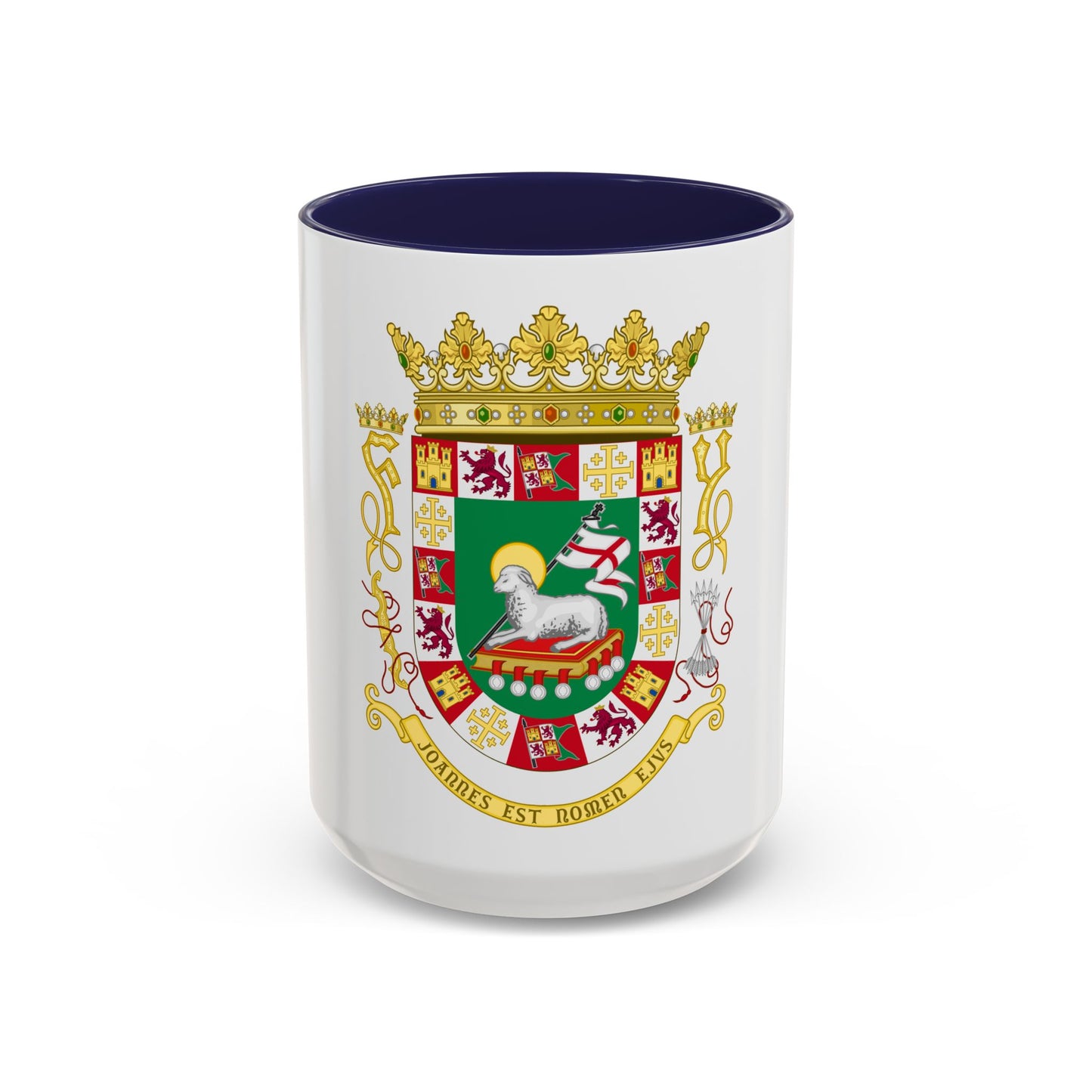 Coat of arms of the Commonwealth of Puerto Rico - Accent Coffee Mug