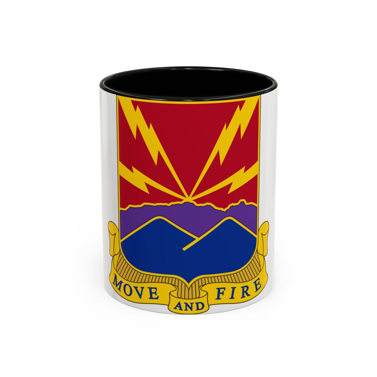 593rd Field Artillery Battalion (U.S. Army) Accent Coffee Mug