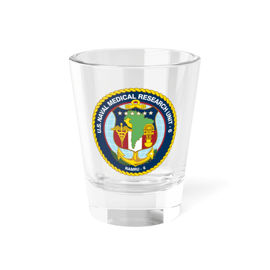 US NAMRU 6 (U.S. Navy) Shot Glass 1.5oz