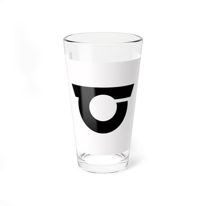 Flag of Teine Hokkaido 1961-1967 (Japan) Pint Glass 16oz
