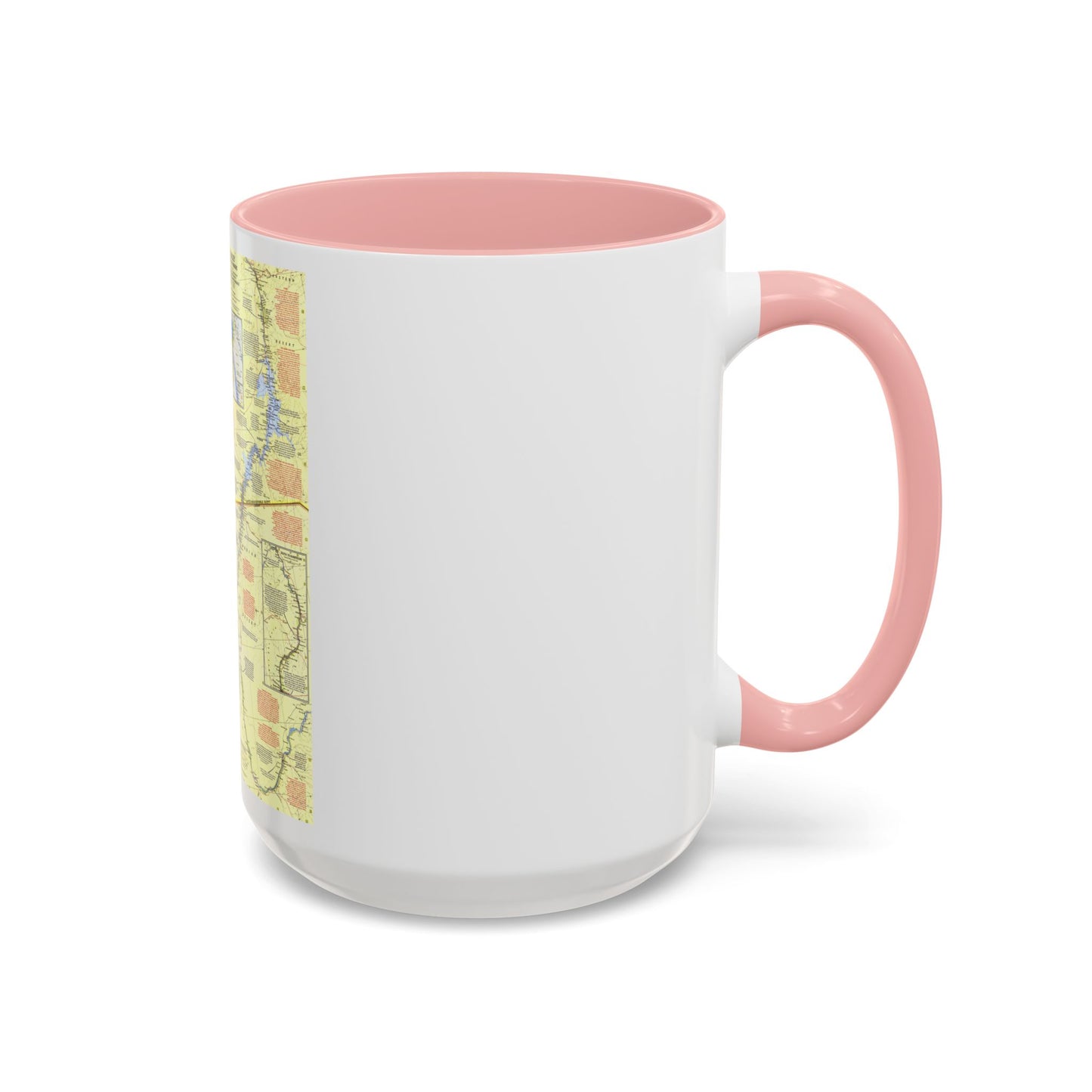 Egypt - Nile Valley, Land of the Pharaohs (1965) (Map) Accent Coffee Mug