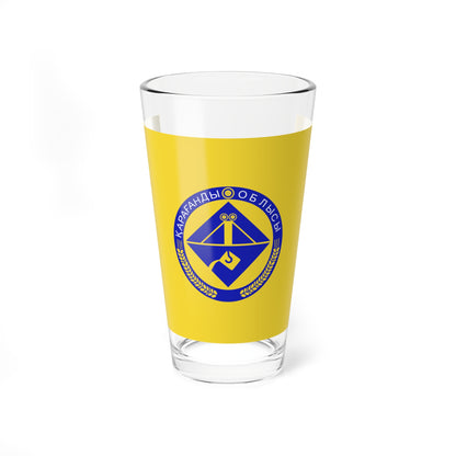 Flag of Karagandy Oblast (Kazakhstan) Pint Glass 16oz
