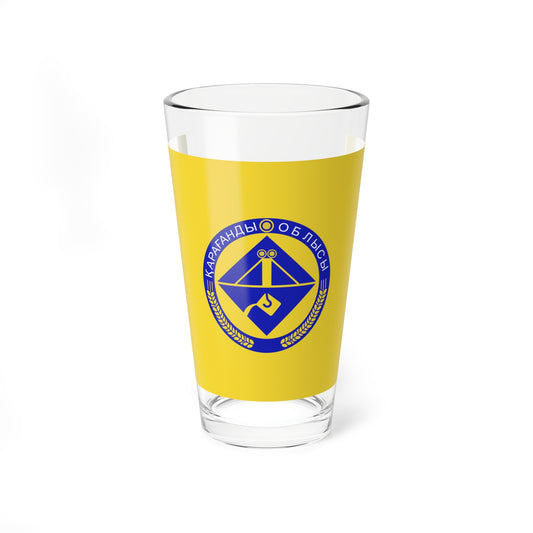 Flag of Karagandy Oblast (Kazakhstan) Pint Glass 16oz