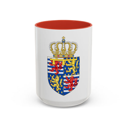 Lesser coat of arms of the Hereditary Grand Duke of Luxembourg (2000) - Accent Coffee Mug