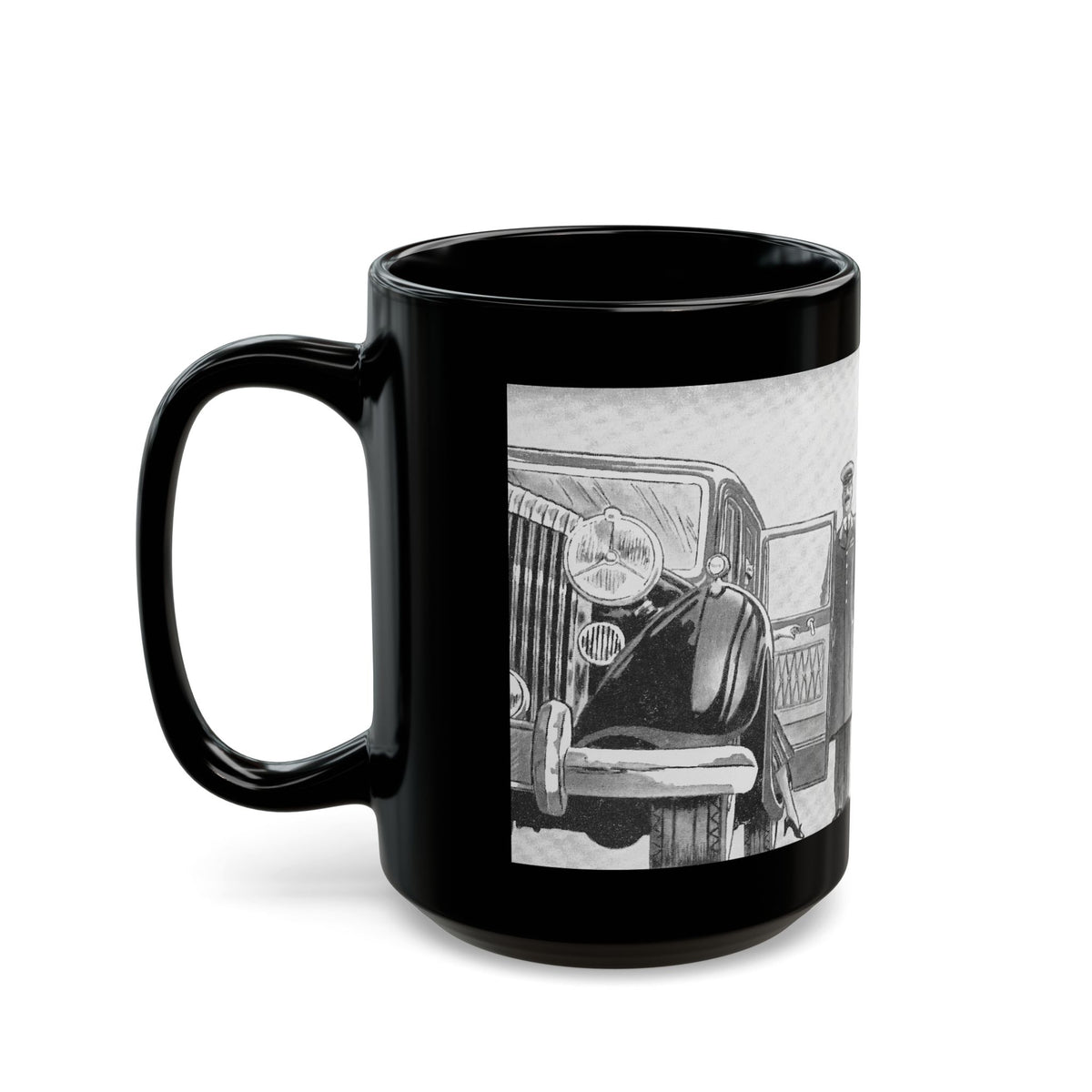 Fancy Town (1) - Black Coffee Mug