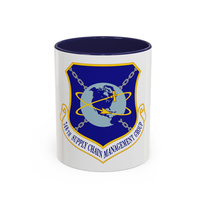 748 Supply Chain Management Group AFMC (U.S. Air Force) Accent Coffee Mug