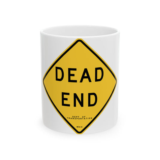 NYCDOT W14-4 (New York) (Road Sign) White Coffee Mug