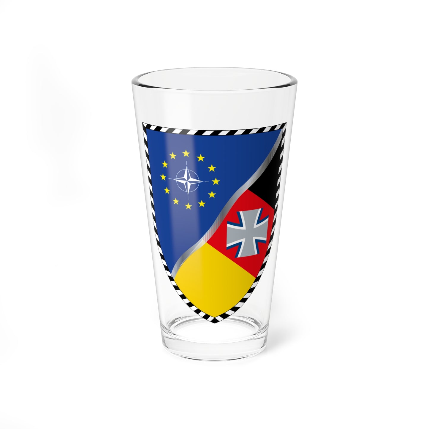 Crest Multinational Joint Headquarters Ulm (Germany) (Coat of Arms) Pint Glass 16oz