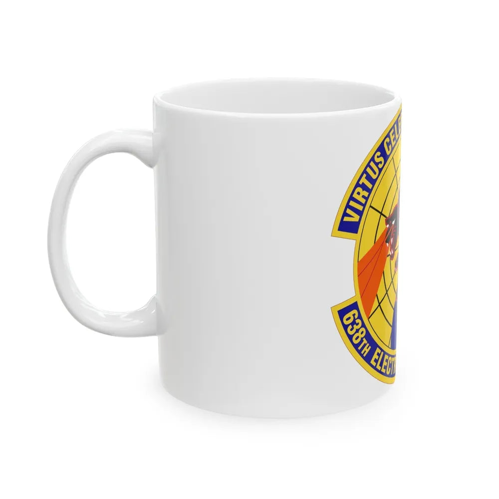 638th Electronic Systems Squadron (U.S. Air Force) White Coffee Mug-Go Mug Yourself