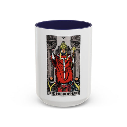 The Hierophant (Tarot Card) Accent Coffee Mug