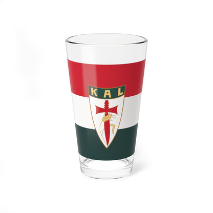 KALOT National Organization of Catholic Agricultural Youth Clubs flag (Hungary) Pint Glass 16oz