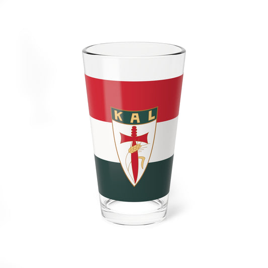 KALOT National Organization of Catholic Agricultural Youth Clubs flag (Hungary) Pint Glass 16oz