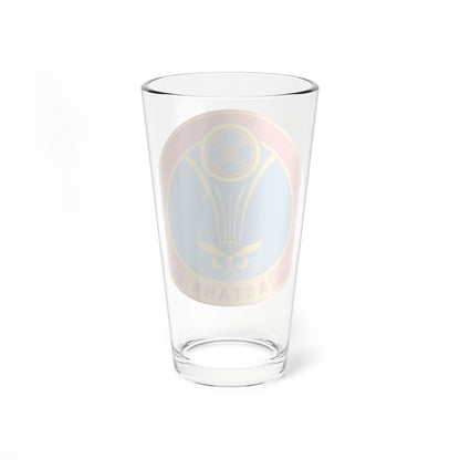 Emblem of Astana latin (Kazakhstan) (Coat of Arms) Pint Glass 16oz